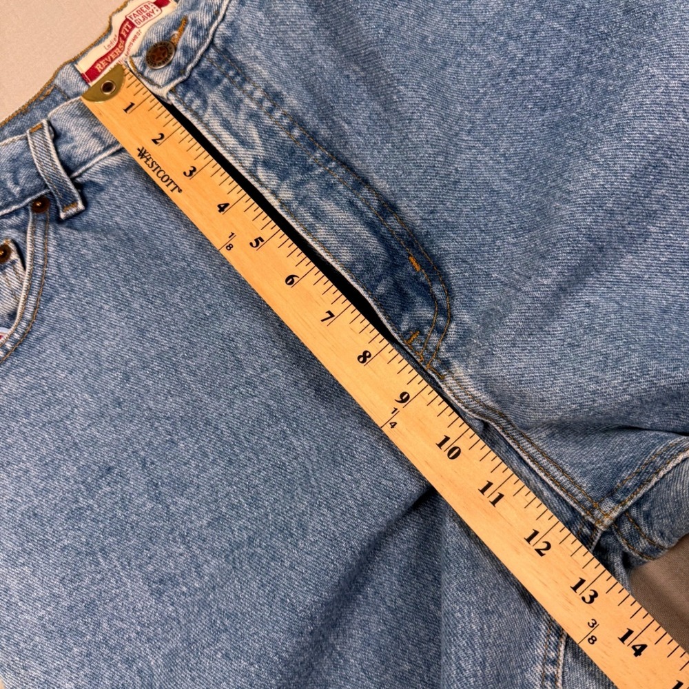 VTG 90s Faded Glory High Waisted Mom Jeans Sz 12 S Reverse Fit Tapered 27x27 - Picture 6 of 10